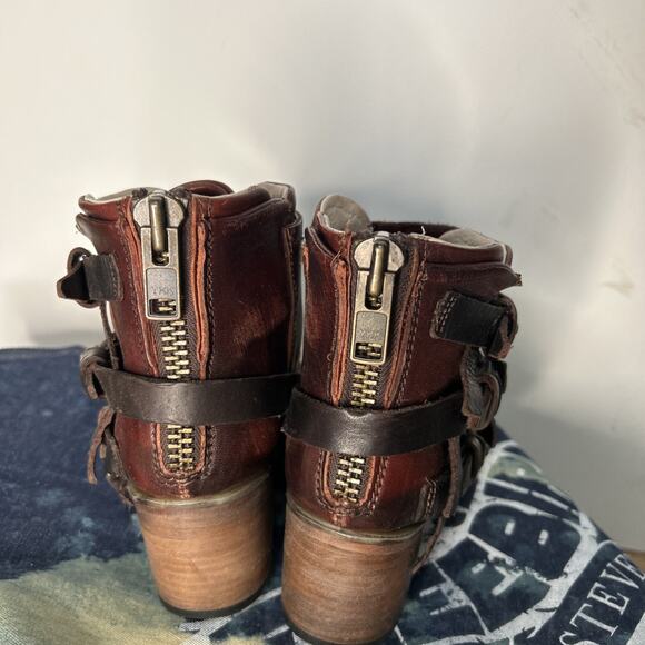 Freebird By Steven FB Circe Rust Size 6 Boots Booties Leather - Picture 9 of 12